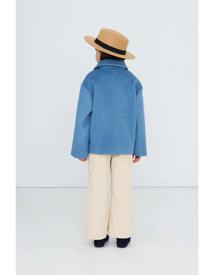 Wool Jacket Denim Blue 2