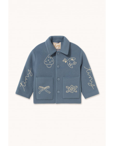 Wool Jacket Denim Blue 3