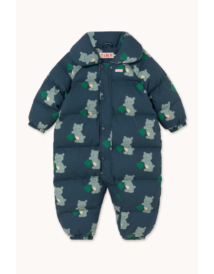 Bears Padded Overall Light Navy 2Y