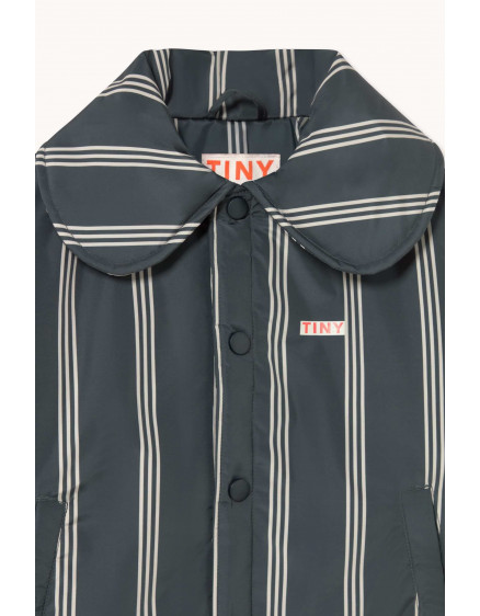 Lines Padded Jacket Ink Blue 3
