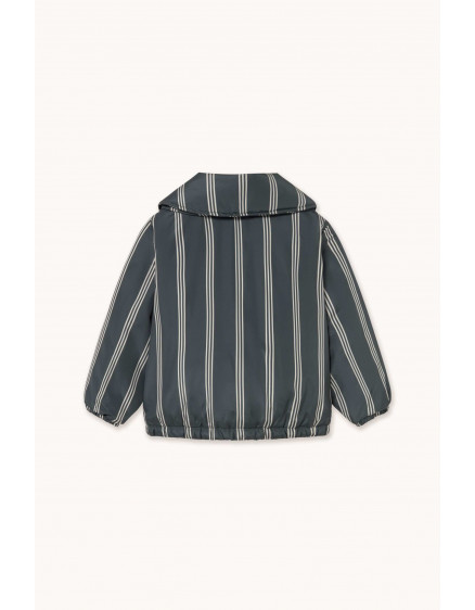 Lines Padded Jacket Ink Blue 2