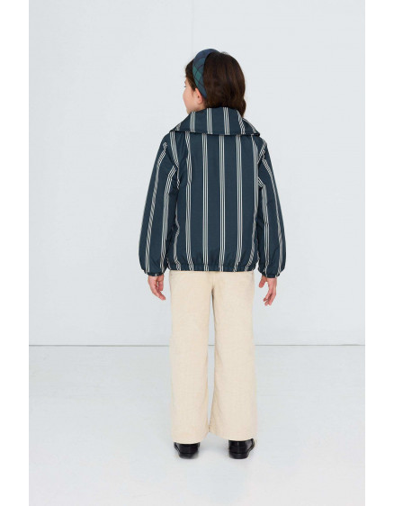 Lines Padded Jacket Ink Blue 5