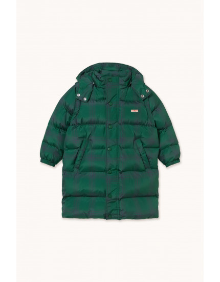 Green Check Padded Jacket Multi