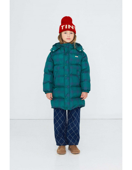 Green Check Padded Jacket Multi 7