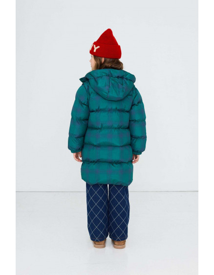 Green Check Padded Jacket Multi 8