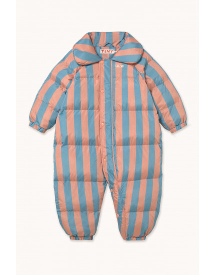 Nude Blue Stripes Overall