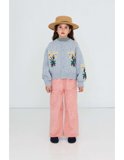 Flowers Cardigan Grey 4