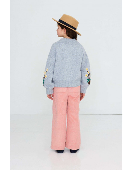 Flowers Cardigan Grey 5