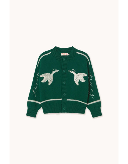 Geese Cardigan Green 4Y
