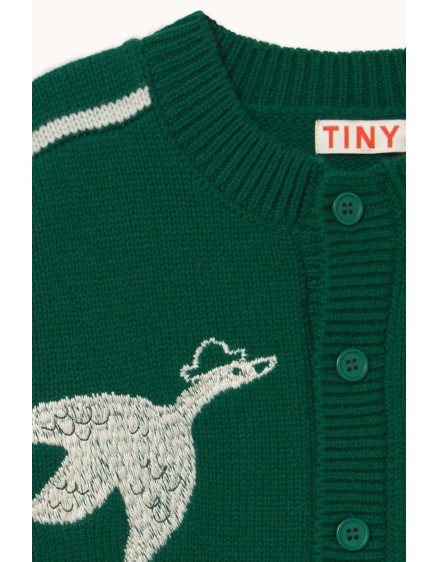 Geese Cardigan Green 3