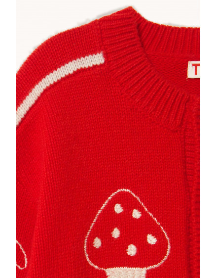 Bows Cardigan Red 3