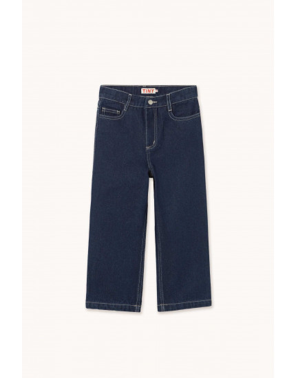 Contrast Red Denim Pant