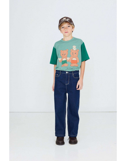 Contrast Red Denim Pant 4