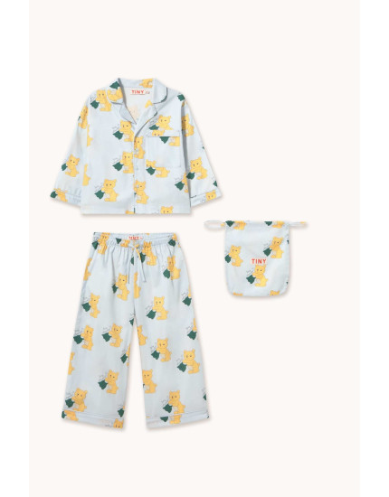 Bears Set Pastel Blue 10Y