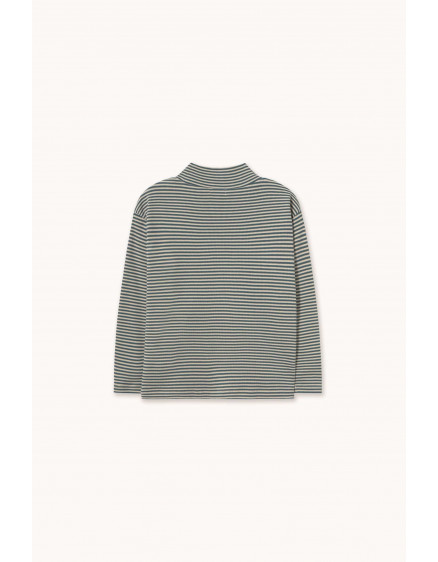 Stripes Mockneck Stormy Blue 3