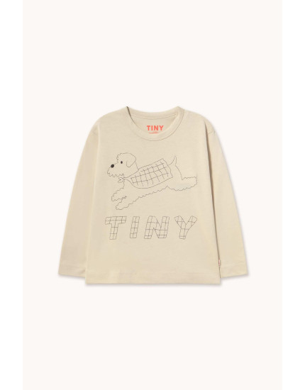 Jump Dog Sleeve Tee Vanilla 12Y