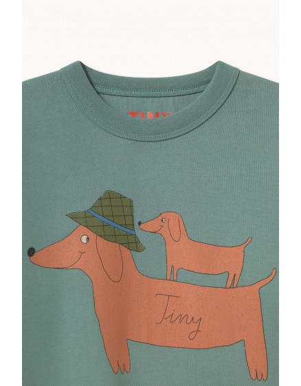 Two Dogs Sweatshirt Teal 2