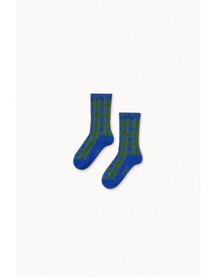 Check Medium Socks Blue