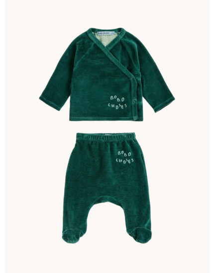 Костюм Bobo Velvet Green 12M
