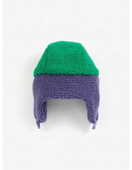 Шапка Color Block Purple Green 2