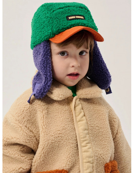 Шапка Color Block Purple Green 3