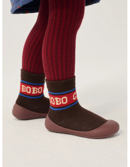 Bobo Choses ribbed tights Baby Red 2