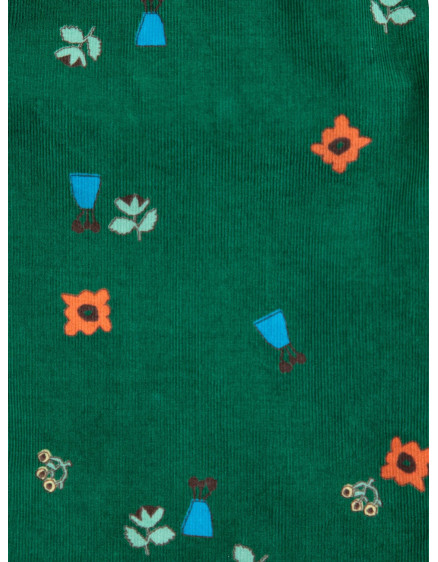 Blossom All Over Corduroy Pants Green 3