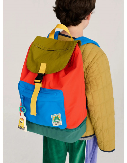 Beast Tag Color Block backpack Red