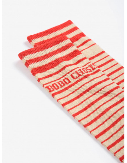 Bobo Choses Stripes Long Socks Red 2