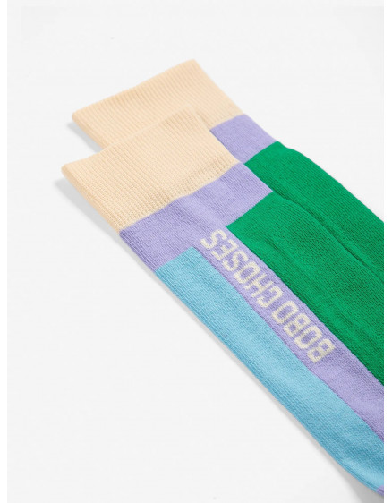Bobo Choses Ski Long Socks Purple 2