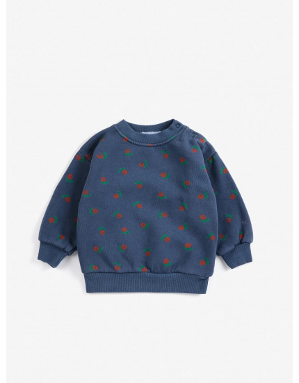 Stamp Bloom All Over Sweat Navy