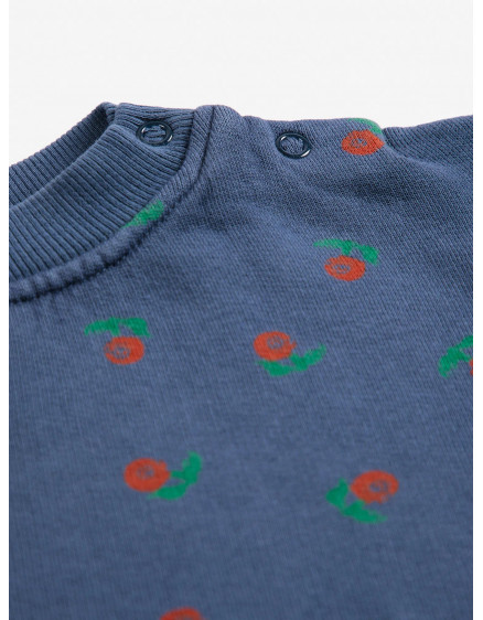 Stamp Bloom All Over Sweat Navy 3