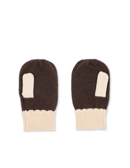 Collette Mittens Chocolate Brown 2
