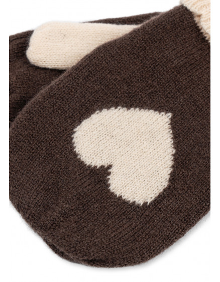 Collette Mittens Chocolate Brown 3