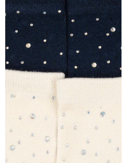 2 Pack Sparkle Socks Total Eclipse Mix 2