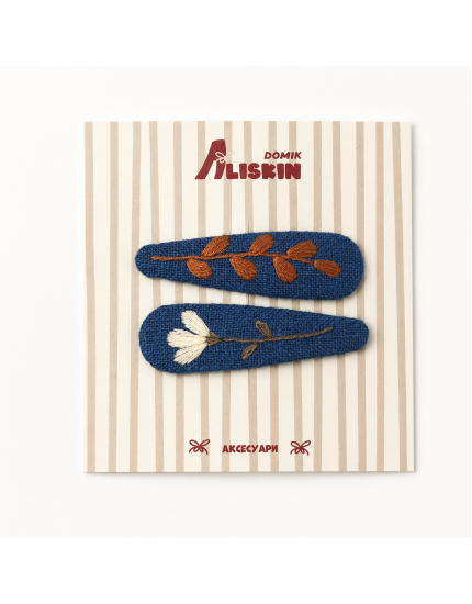 Hair Clips November Blue