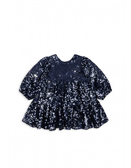 Lila Sequins Bow Dress Total Eclipse