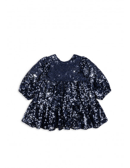 Lila Sequins Bow Dress Total Eclipse