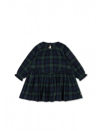 Checky Dress Green