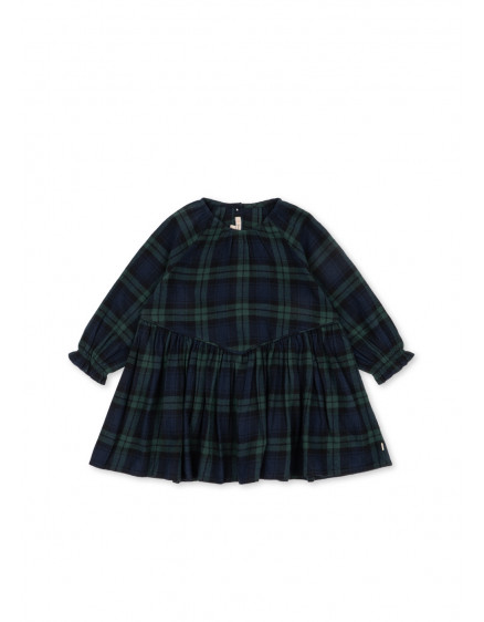 Checky Dress Green