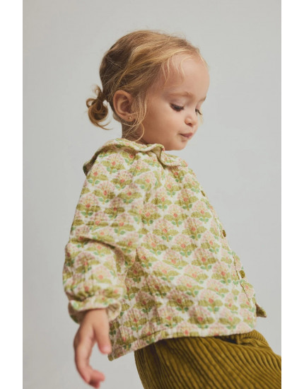Blouse Iris Floral Green
