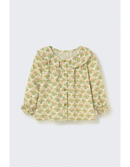 Blouse Iris Floral Green 2