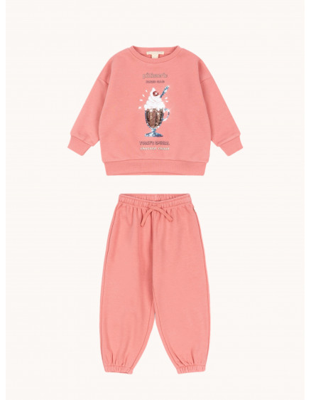 Lou Sequin Set Peach Blossom