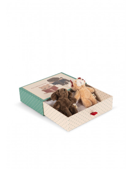 Tiny Teddy Best Friends Green Stripe