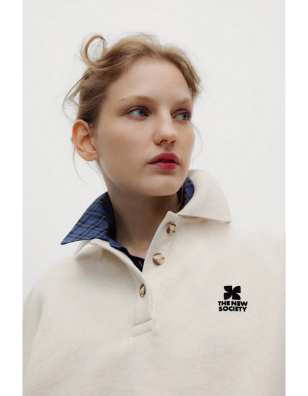 Жіночий світшот TNS Logo White 2