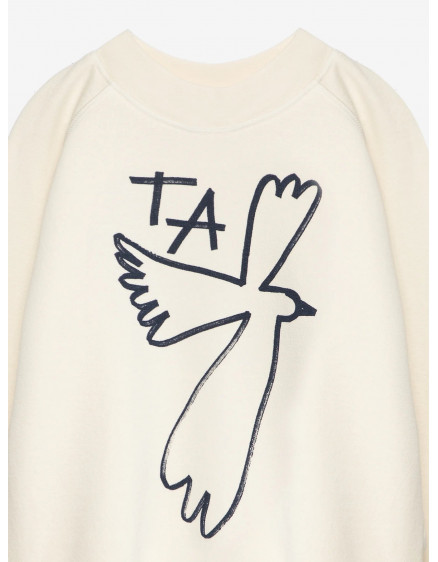 Sweatshirt nº01 Ivory White Bird  3