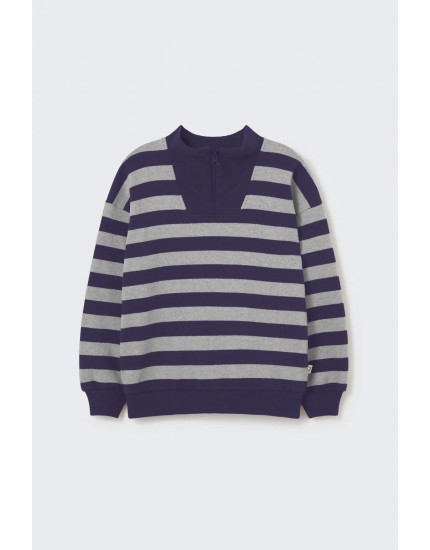 Sweater Alexis Navy Grey Striped