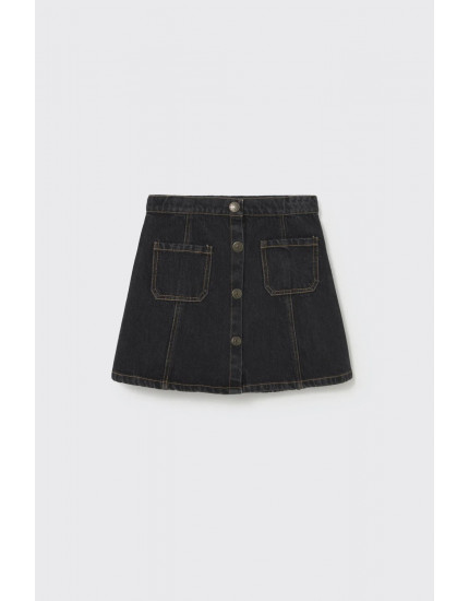 Modena Denim skirt - Anthracite 12Y