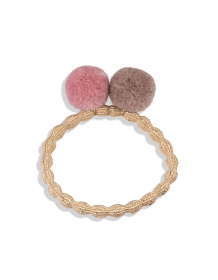 Резинка Pompom Glitter Dusty Rose