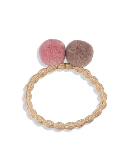 Pompom Glitter Dusty Rose One Size